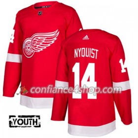 Adidas Maillot de Hockey Detroit Red Wings Gustav Nyquist 14 2017-2018 Rouge Authentic - Enfant